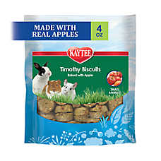 KAYTEE? Timothy Hay Baked Biscuits - Apple Treats - Rabbits and Other Small Pets - 4 Oz