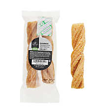 Dentley's Rawhide Alternative Cinnamon Churro Shaped Dog Chew 2 ct 3 oz