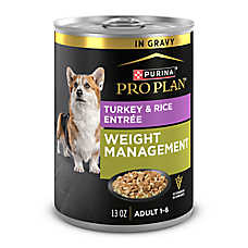 Purina Pro Plan Weight Management Adult Wet Dog Food - Turkey & Rice, 13 oz