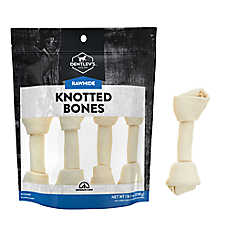 Dentley's? Traditional 9" Rawhide Knotted Bones Dog Chew - 4 Count