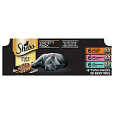 Sheba? Perfect Portions Wet Cat Food - Cuts in Gravy, Chicken, Salmon & Tuna Variety Pack