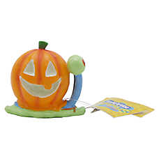 Penn-Plax? SpongeBob Pumpkin Gary Glow in the Dark Halloween Aquarium Ornament Fish Tank
