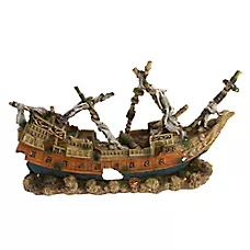 Top Fin® Ship Aquarium Ornament - Fish Tank Decor - XXL