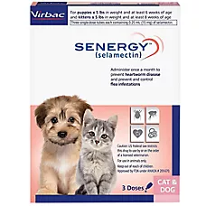 Senergy Topical for Puppies & Kittens Up to 5 lbs (Mauve Box), 3 Month Supply
