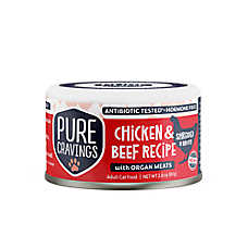 Pure Cravings Mercury Tested Adult Wet Cat Food - Grain Free, Shredded in Broth, 2.8 Oz.