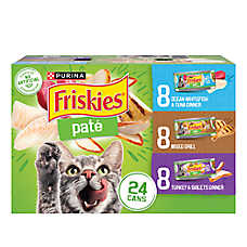 Friskies? Pate Adult Cat Wet Food - Variety Pack, 24 Ct, 132 OZ