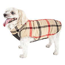 Pet Life? "Allegiance" Classic Plaid Pet Coat