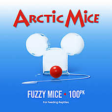Arctic Mice Frozen Fuzzy Mice - Frozen Reptile Food - 50-100 ct