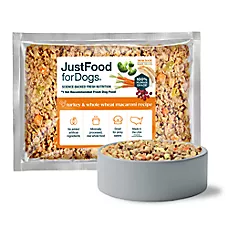 JustFoodForDogs Adult Frozen Dog Food - Turkey & Whole Wheat Macaroni