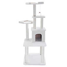 Majestic Pet 64-in Casita Cat Tree, Off White