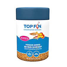 Top Fin? Freeze-Dried Mysis Shrimp Fish Food - Freeze-Dried Fish Food Treat - 0.75 oz