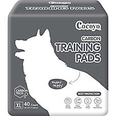Cocoyo Best Value Dog Training Pads W/ Carbon Technology, Odor Neutralizer - 40 Ct