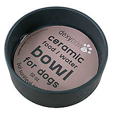 Dexypaws Ceramic Dog Bowl, Pet Feeding Bowl for Dogs, 50 oz Capacity
