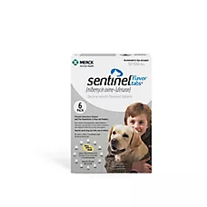 Sentinel Flavor Tabs for Dogs 51-100 lbs (White Box), 6 Tablets (6-Month Supply)