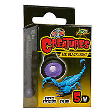 Zoo Med Creatures LED Black Light LED Night Reptile Terrarium Light - 5 watt