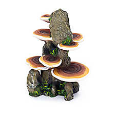 Penn-Plax Mushrooms On Rock Aquarium Ornament Aquascaping Fish Tank Decor
