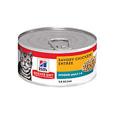 Hill's? Science Diet? Indoor Adult Wet Cat Food - Entree, 5.5 oz