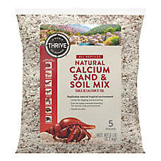 Thrive Natural Calcium Sand Soil Mix - Reptile Sand Substrate - 5 lb