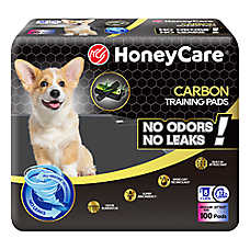 Honey Care Super Absorbant Dog Training Pads W/ Carbon Technology For Odor Elimination, Large-100 Ct