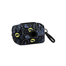 Sassy Woof Dog Waste Bag Holder, Batman Bag Holder W/ Carabiner Clip For Convenient Access