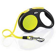 flexi? Classic, Retractable Tape Dog Leash, Walking Dog Leash, Neon, Multiple Sizes