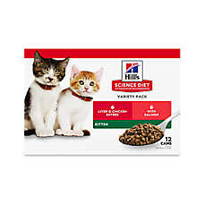 Hill's Science Diet Cat - Kitten, Variety Pack, 12 CT