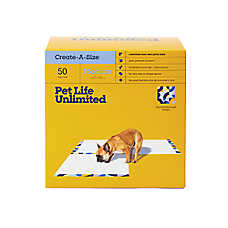 Pet Life Unlimited? Create-A-Size Modular Dog Pads, Peel, Press & Connect, Slide-Proof Absorbtion