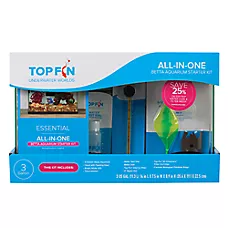 Top Fin® All-In-One Betta Aquarium Starter Kit - Betta Fish Tank Starter Kit - 3 Gallon