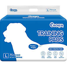 Cocoyo Best Value Training Pads, Leak Proof, Quick Drying & Puppy Attractant, X-Large- 75 Ct