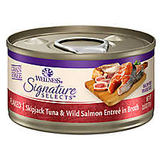 Wellness? Signature Selects Adult Cat Wet Food - Grain Free, Flaked, 2.8 Oz