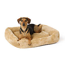 Top Paw? Cozy Cuddler Dog Bed, Tan/Grey, Small/Medium/Large,/XLarge, 20 IN X 17 IN - 40 IN X 30 IN