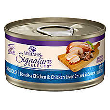 Wellness? Signature Selects Adult Cat Wet Food - Grain Free, Shredded, 2.8 Oz