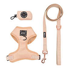 Sassy Woof Pinot Dog Harness, Leash and Waste Bag Holder Bundle