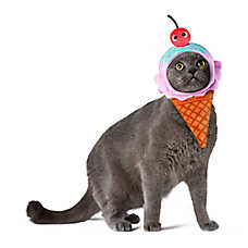 Rubie's Pet Shop Halloween Kidrobot Yummy World Ice Cream Waffle Cone Headpiece Pet Accessory