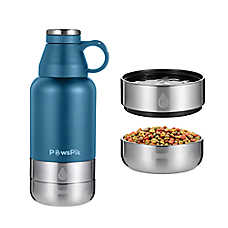 PawsPik Travel 3-in-1 Dog Water Bottle & Bowl Set