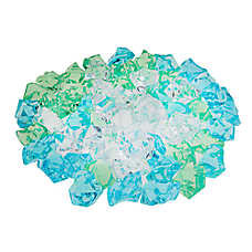 Top Fin? Acrylic Crystal Aquarium D��cor - Green & Blue Mix - Fish Tank Decor - 5.3 oz