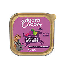 Edgard & Cooper Grain Free Adult Wet Dog Food - Venison & Duck Saucy Pate