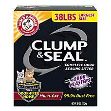 Arm & Hammer&trade; Clump & Seal Clumping Multi-Cat Clay Cat Litter - Low Dust""