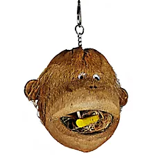 A&E Cage Company Coco Monkey Bird Toy - Natural Chew Toy for Pet Birds