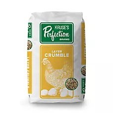 Kruse's Perfection Brand Poultry Layer Crumble Chicken Feed, 40lb