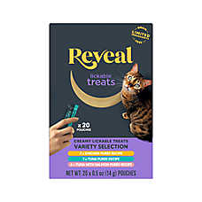 Reveal Cat Lickable Treats - Variety Pack, 20 Count
